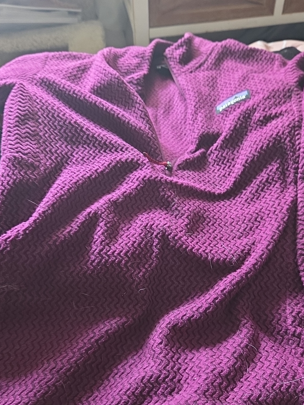 Purple Patagonia Quarter-Zip Fleece